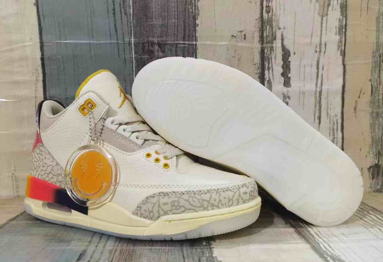 Air Jordan 3 Cream US5.5-US8 Women's Shoes (2)