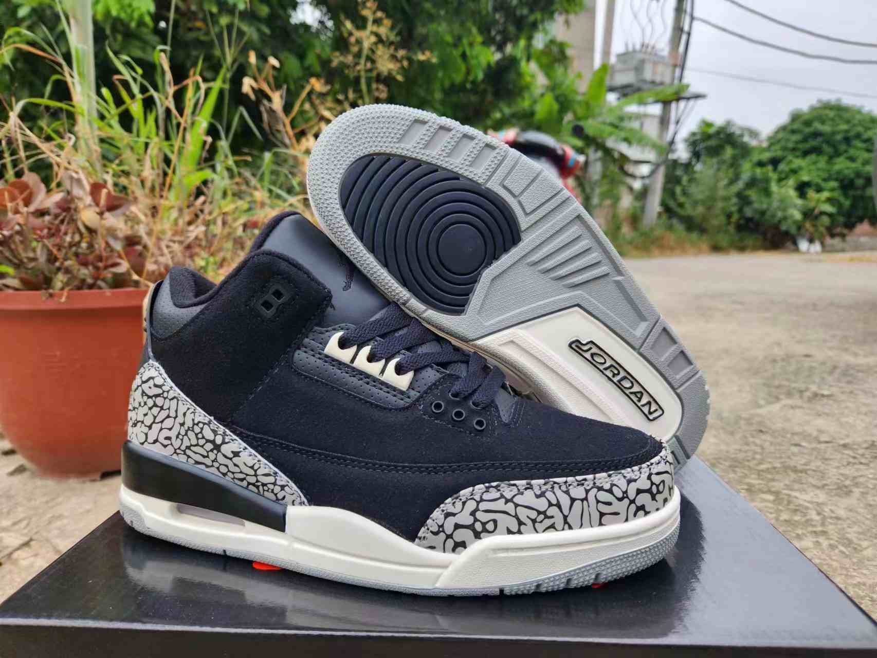 Air Jordan 3 Black US5.5-US8 Women's Shoes (2)