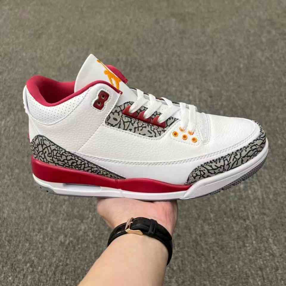 Air Jordan 3 White Red US5.5-US8 Women's Shoes