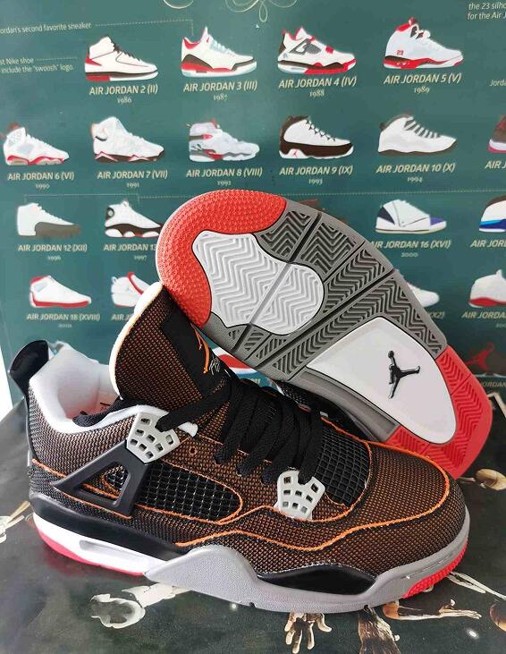 Air Jordan 4  Black starfish us5.5-us13 Women's  shoes