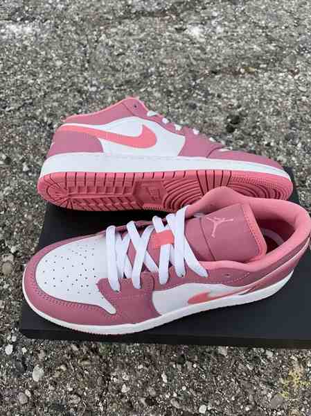 Men's Running Weapon Air Jordan 1 Pink White Shoes 0621