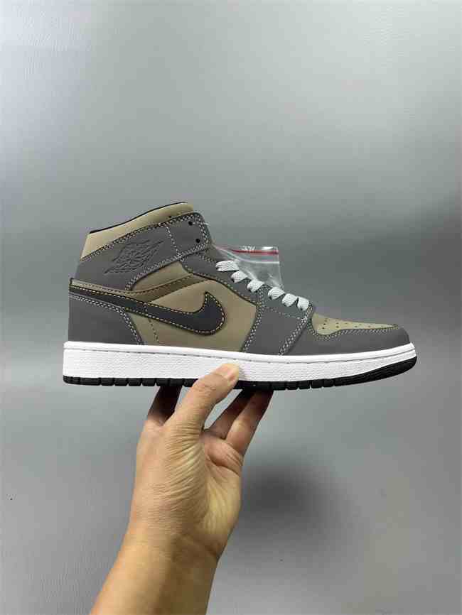 Men's Running Weapon Air Jordan 1 Olive Shoes 0618