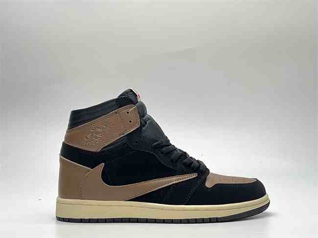 Men's Running Weapon Air Jordan 1 Black Brown Oes 0576