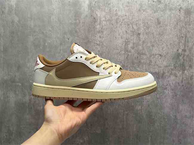 Men's Running Weapon Air Jordan Brown White Shoes 0627