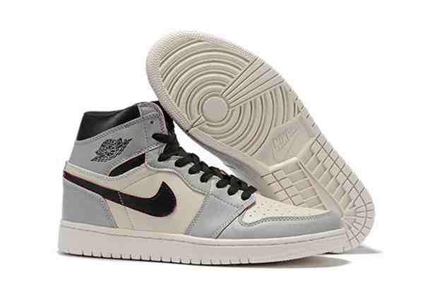Women's Running Weapon Air Jordan 1 Gray White Shoes 430