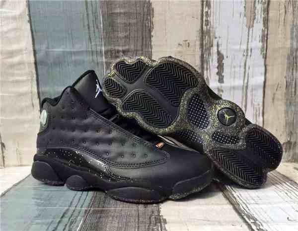 Men's Running Weapon Air Jordan 13 Black Shoes 0121