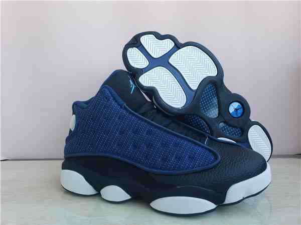 Men's Running Weapon Air Jordan 13 Blue Black Shoes 0133