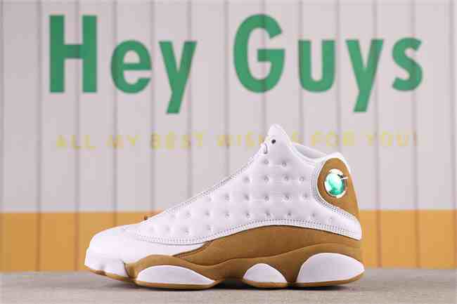 Men's Running Weapon Air Jordan 13 White Gold Shoes 157