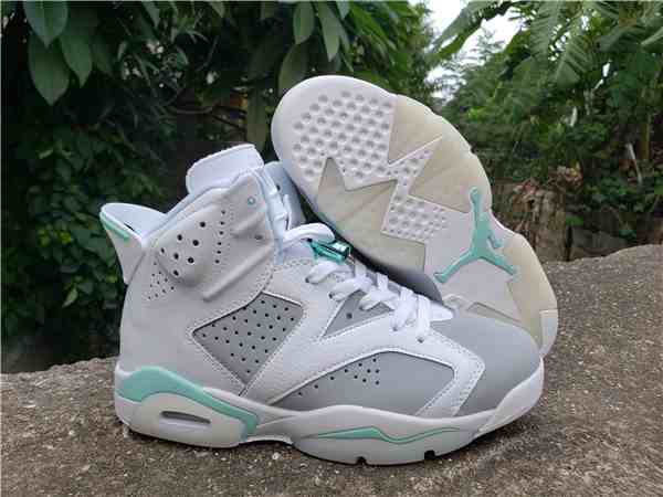 Women's Running Weapon Air Jordan 6 White Shoes 013