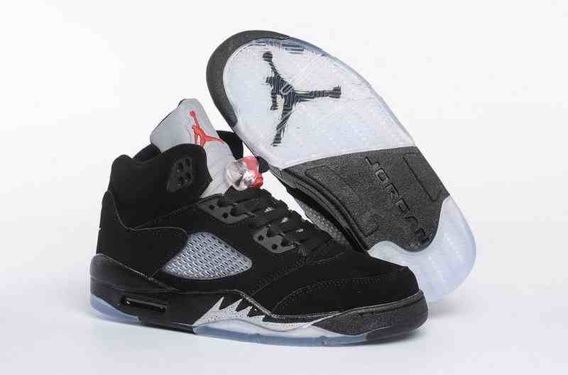 Running Weapon Cheap Air Jordan 5 Shoes Retro Women Black