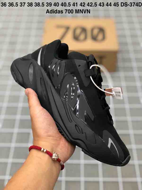 DS-374DAdidas Adidas Yeezy 700 Boost Coconut 700 Nighttime Edition Popcorn Soft Sole Durable and Non slip Dad Shoes for Men and Women Casual Versatile Shoes Black