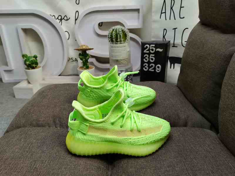 Kids Unisex Shoes YZY 350 V2 CMPCT KIDS Yeezy 350 Boost V2  us8k-us3 Green shoes