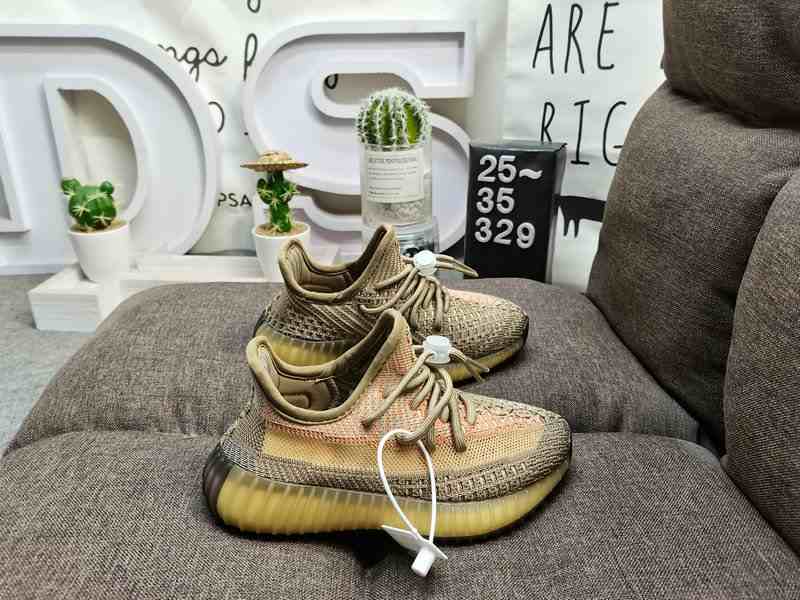 Kids Unisex Shoes YZY 350 V2 CMPCT KIDS Yeezy 350 Boost V2  us8k-us3 Brown shoes 4