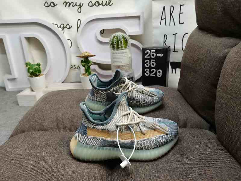 Kids Unisex Shoes YZY 350 V2 CMPCT KIDS Yeezy 350 Boost V2 us8k-us3 Grey shoes 3