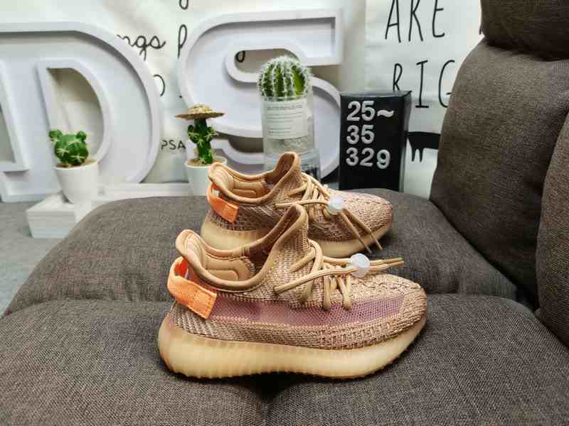 Kids Unisex Shoes YZY 350 V2 CMPCT KIDS Yeezy 350 Boost V2  us8k-us3 Brown shoes