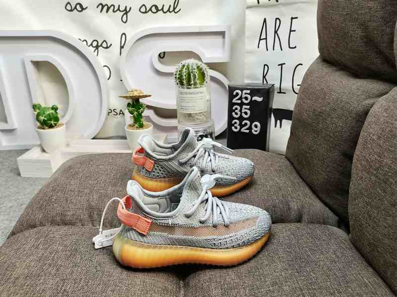 Kids Unisex Shoes YZY 350 V2 CMPCT KIDS Yeezy 350 Boost V2  us8k-us3 Brown shoes 1