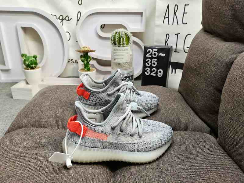 Kids Unisex Shoes YZY 350 V2 CMPCT KIDS Yeezy 350 Boost V2 us8k-us3 Grey shoes 6