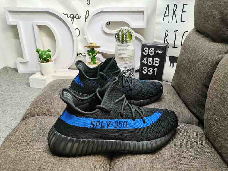 DS331 Men's  Women's  Shoes Yeezy 350 Boost V2 shoes ud5.5-us11  Black Blue