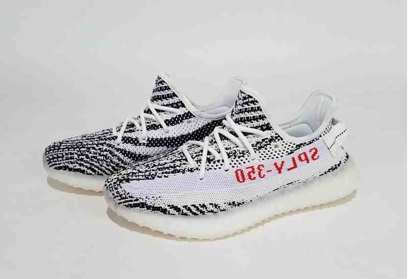 Adidas Yeezy Boost 350 V2 Zebra -White Core Black Red+Video