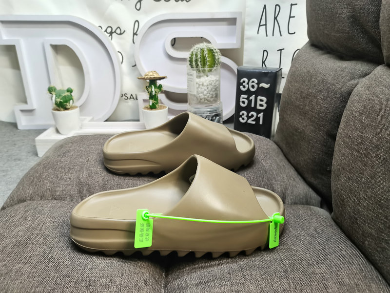 80DS-321D Adidas Pure Original Exclusive Kanye West x adidas yeezy slide Cloud Slides for Women and Men  Brown