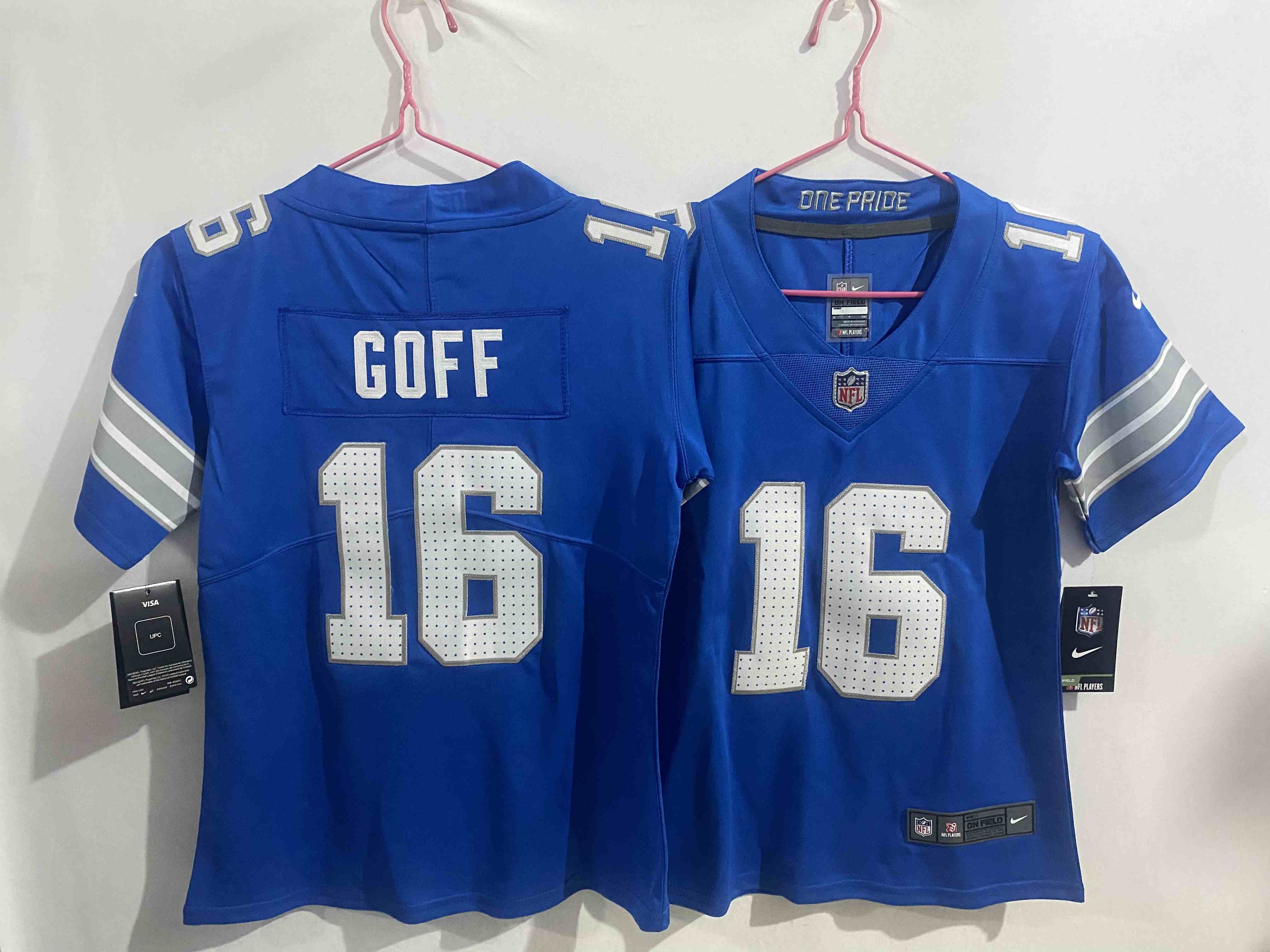 Youth Detroit Lions #16 Jared Goff  Blue Vapor Untouchable Limited Stitched Jersey