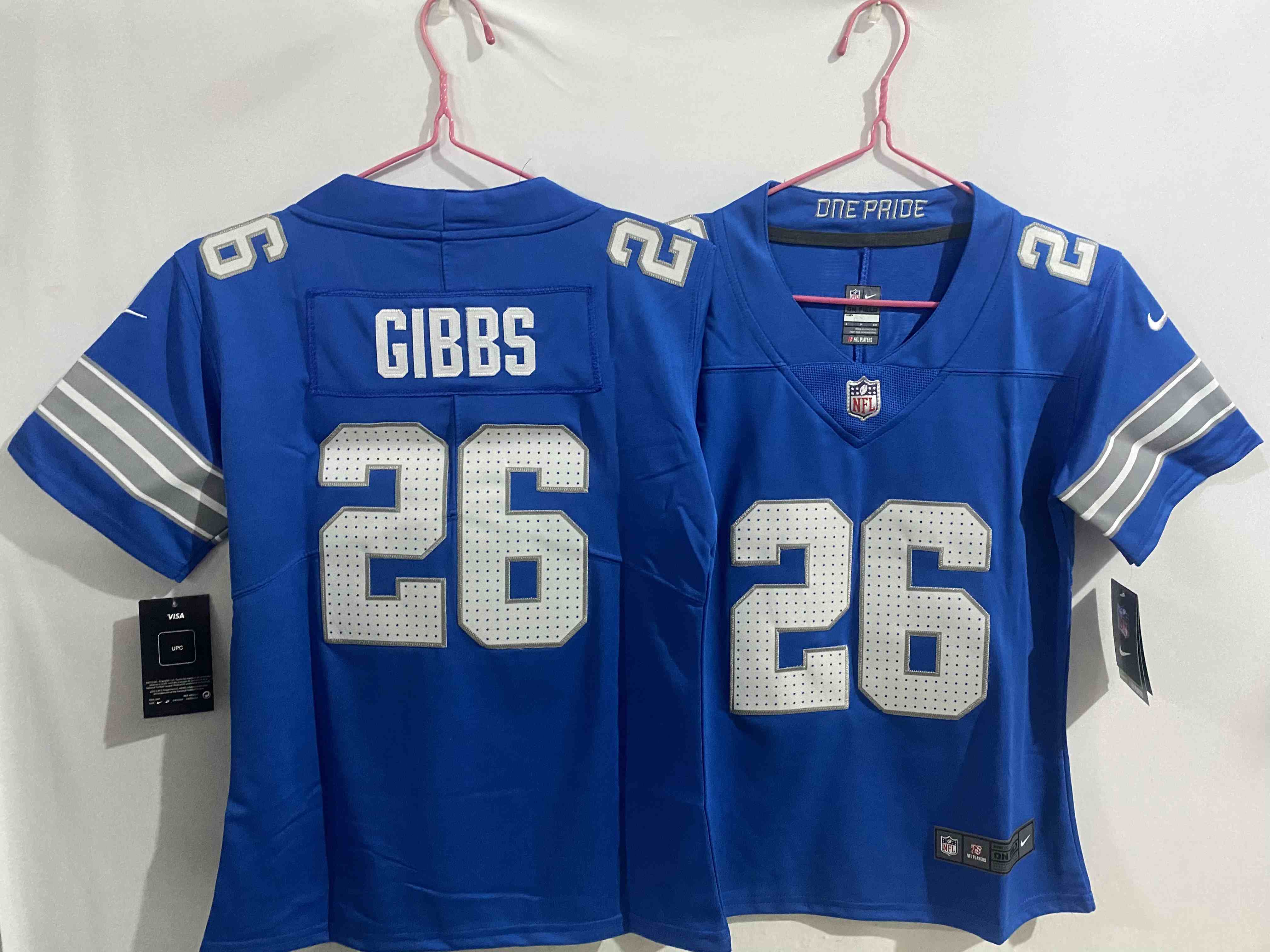 Youth Detroit Lions #26 Jahmyr Gibbs  Blue Vapor Untouchable Limited Stitched Jersey