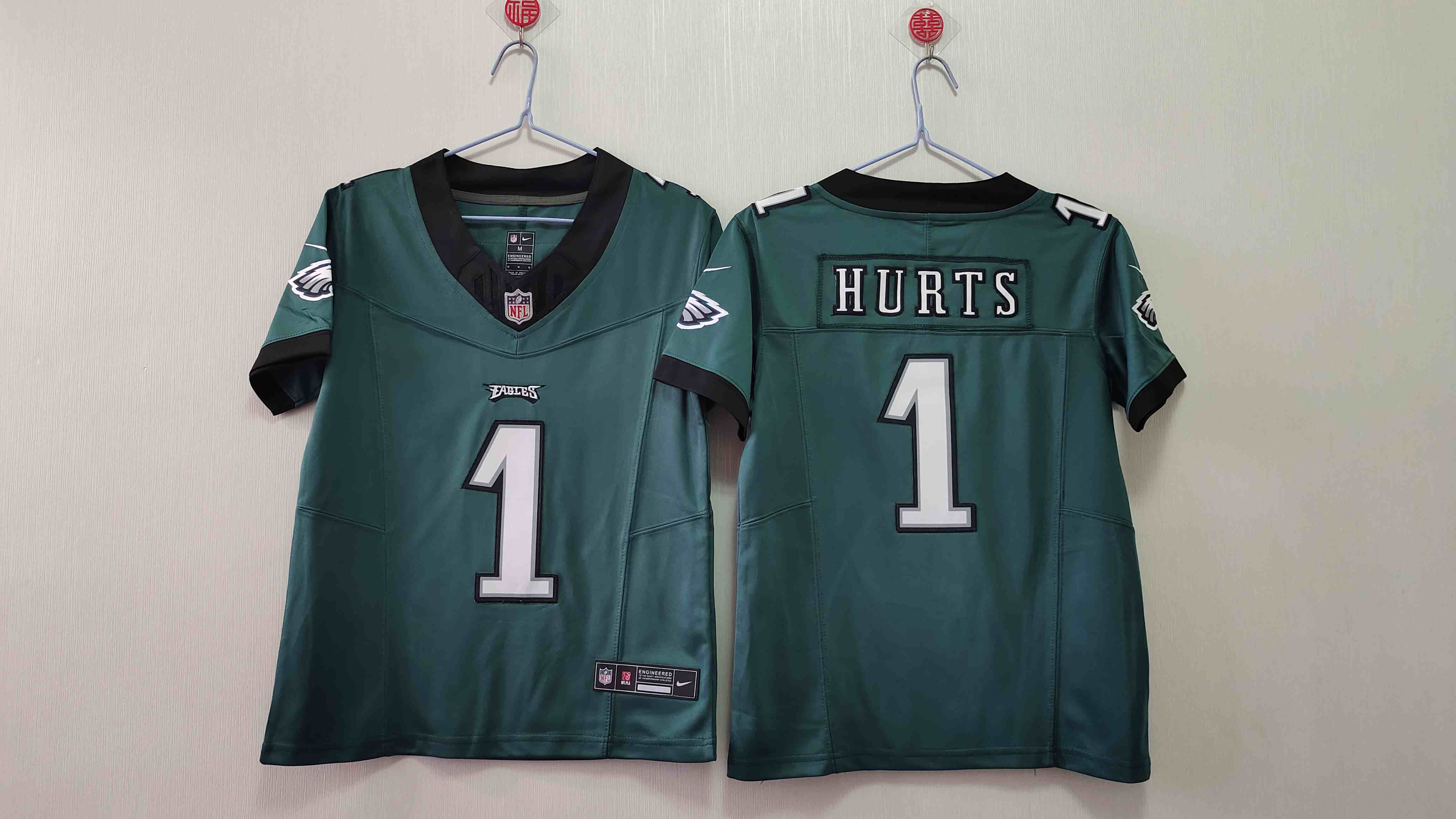 Youth Philadelphia Eagles 1# Jalen Hurts Green Nike Vapor F.U.S.E. Limited Jersey