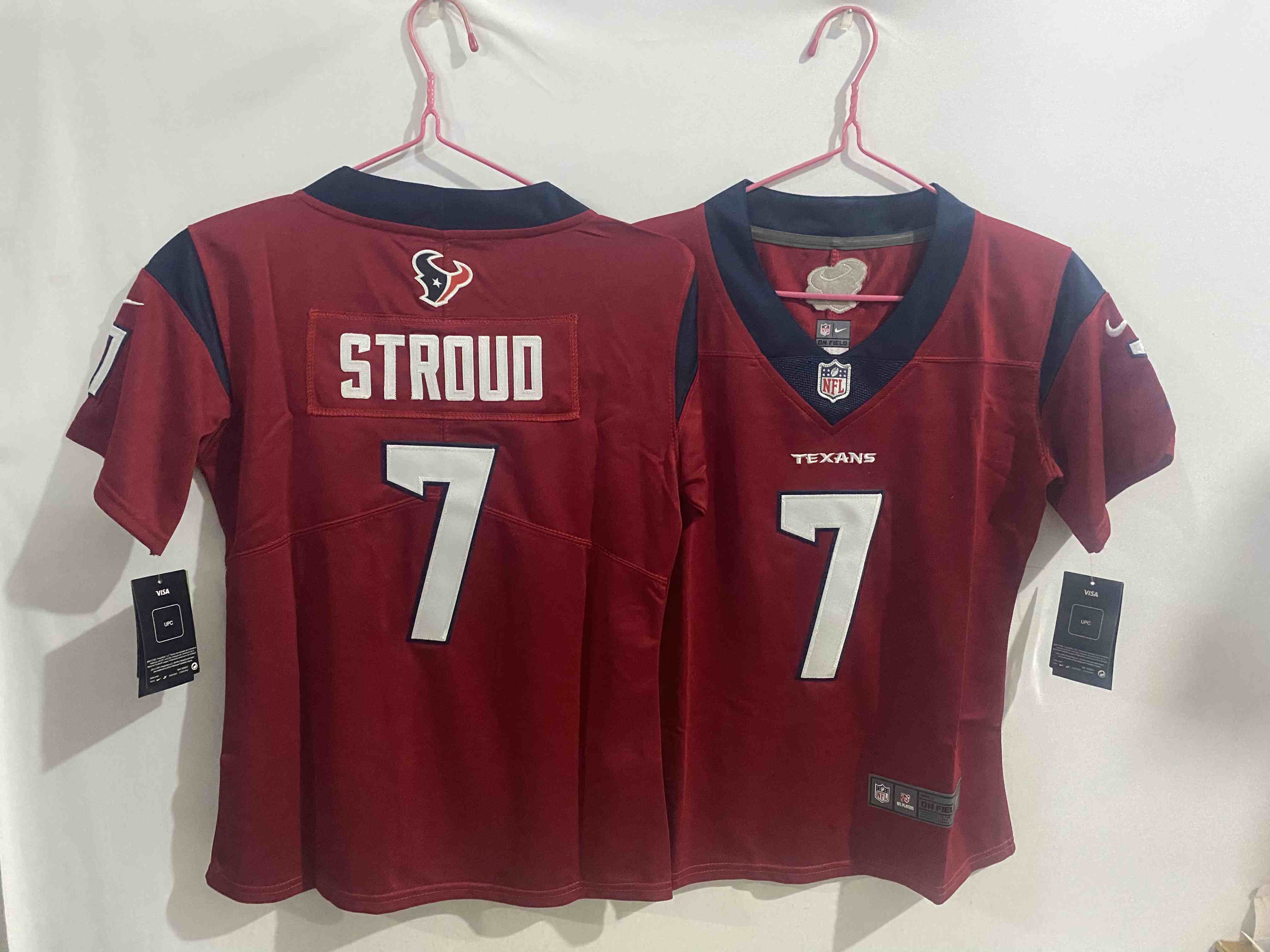 Youth Houston Texans #7 C.J. Stroud Red Vapor Untouchable Stitched Football Jersey
