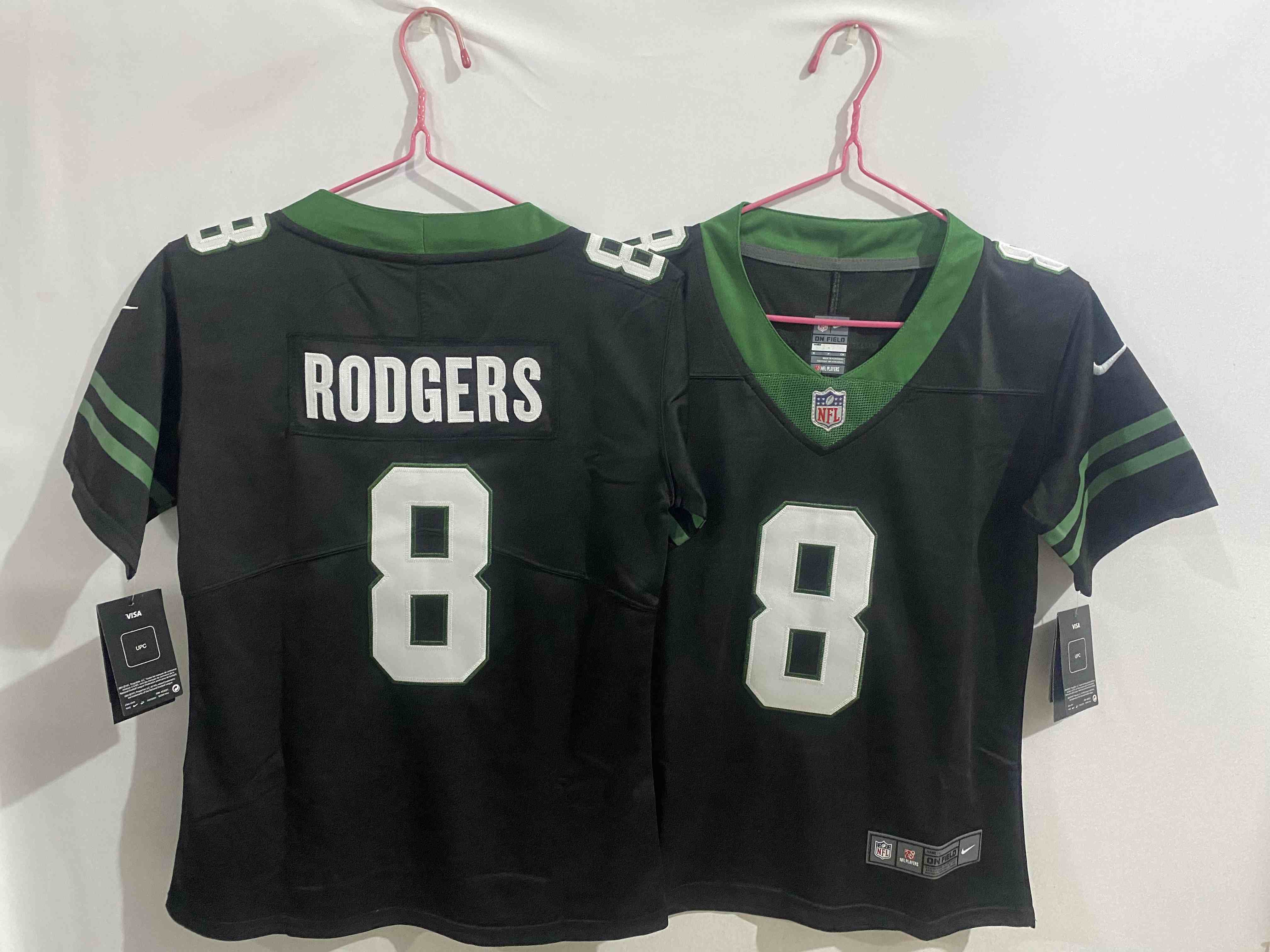 Youth New York Jets #8 Aaron Rodgers Black  Vapor Limited Stitched Jersey