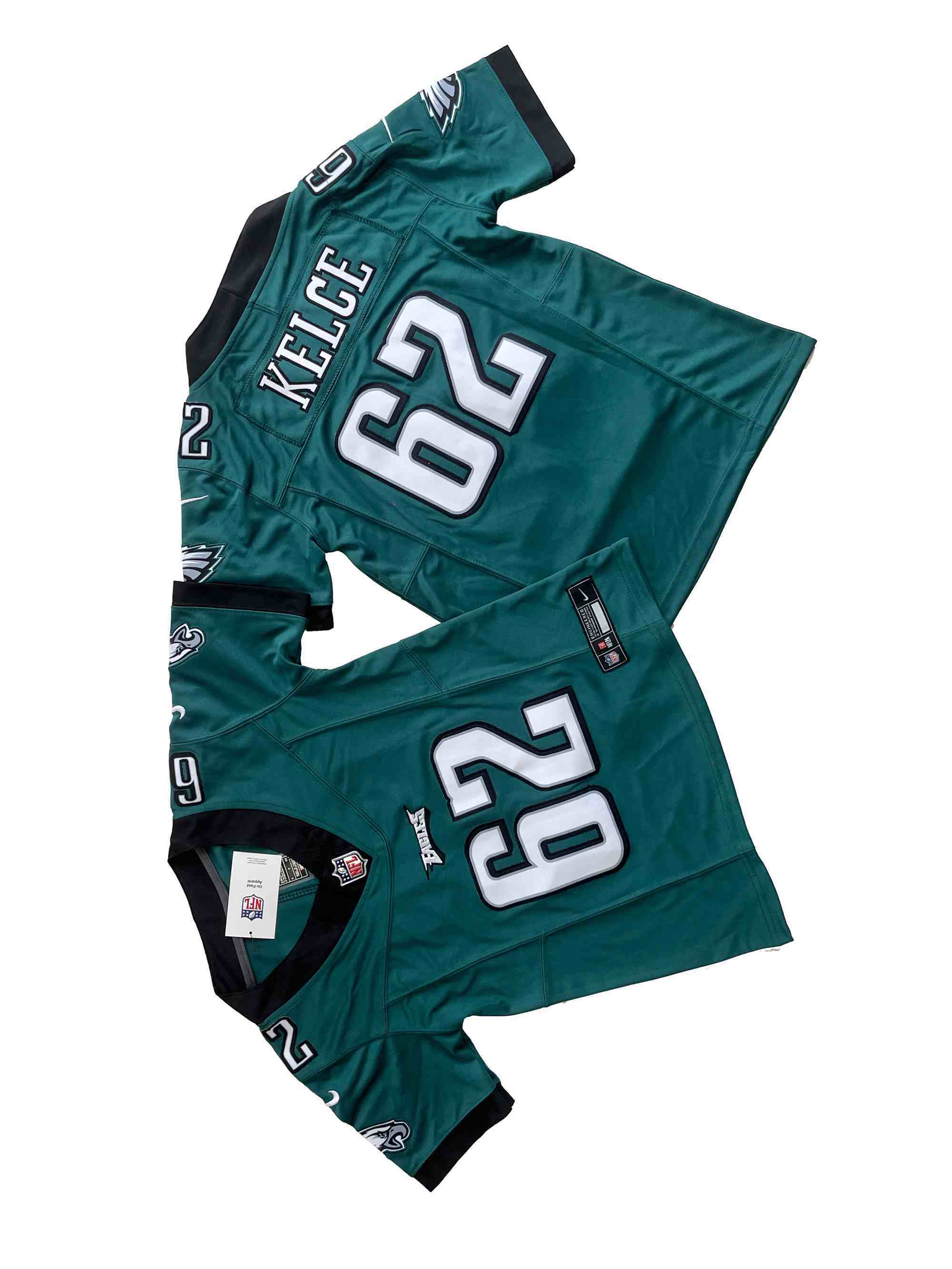 Women's Philadelphia Eagles 62# Jason Kelce Women's Nike Vapor F.U.S.E. Limited Jersey
