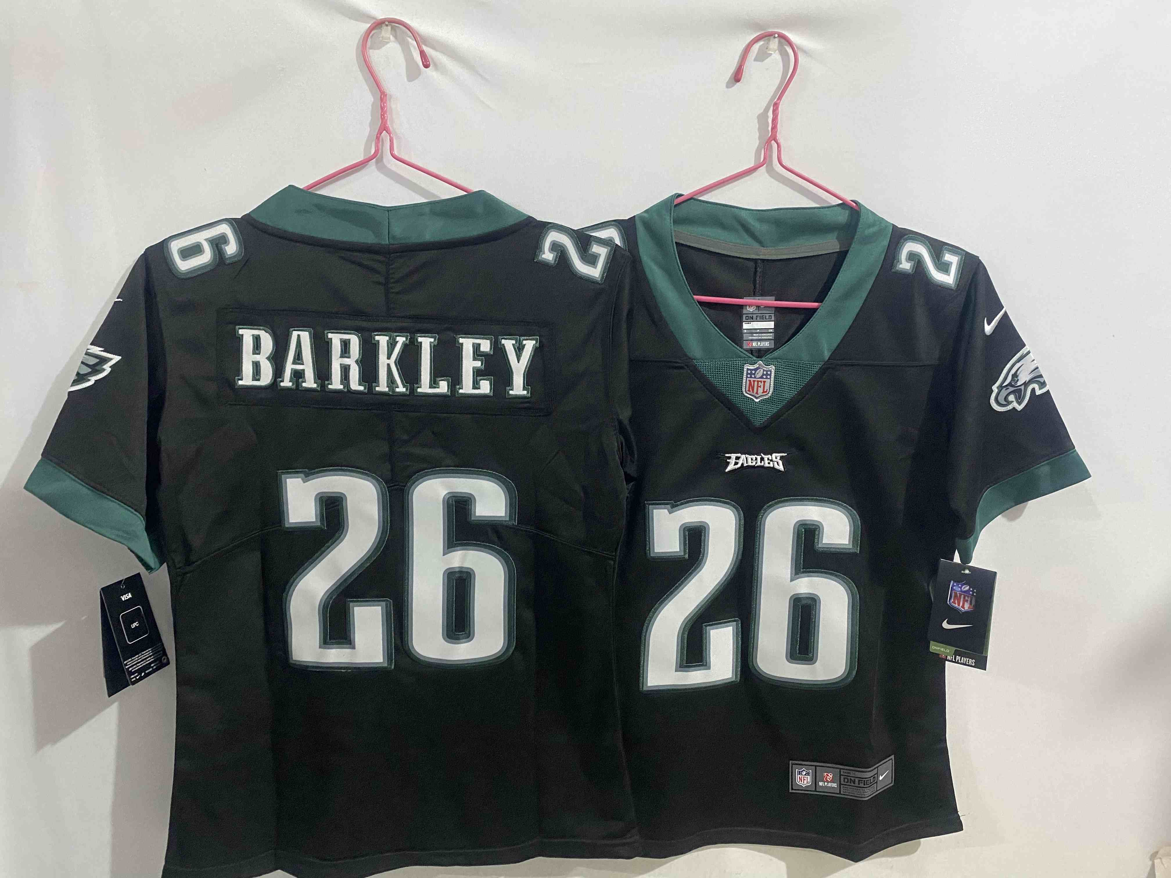 Women's Philadelphia Eagles #26 Saquon Barkley Black Vapor Untouchable Limited Football Stitched Jersey