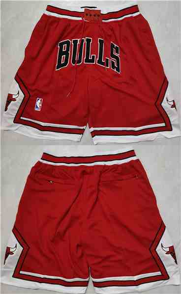 Men's Chicago Bulls Red Shorts