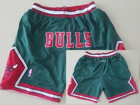 Men's Chicago Bulls Green 2008 Just Don Swingman Shorts