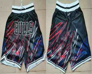 Men's Chicago Bulls Black Lightning Just Don Swingman Shorts