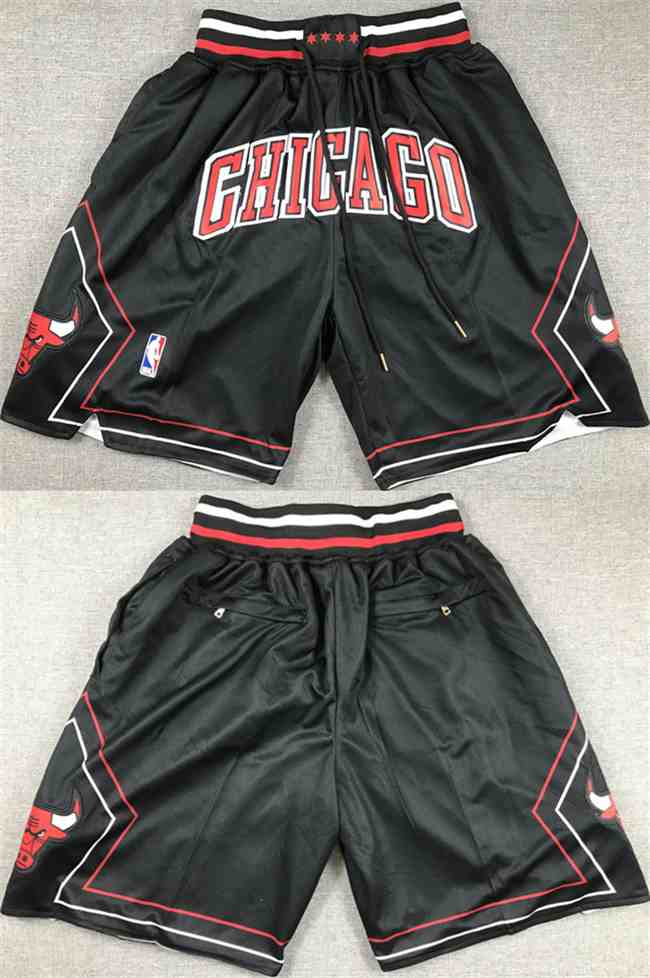 Men's Chicago Bulls Black Shorts (Run Small) (2)