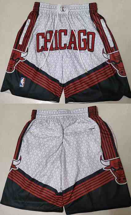 Men's Chicago Bulls 2022-23 City Edition White Shorts (Run Small) 001