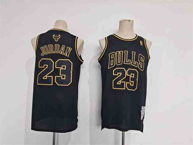 Men's Chicago Bulls #23 Michael Jordan Black Stitched Basketball  Jersey