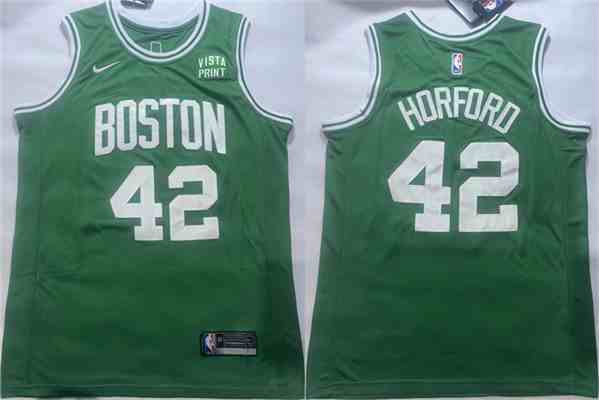 Men's Boston Celtics #42 Al Horford Green Icon Edition Stitched Basketball Jersey