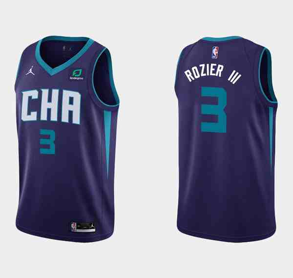 Men's Charlotte Hornets #3 Terry Rozier III NBA Stitched Jersey