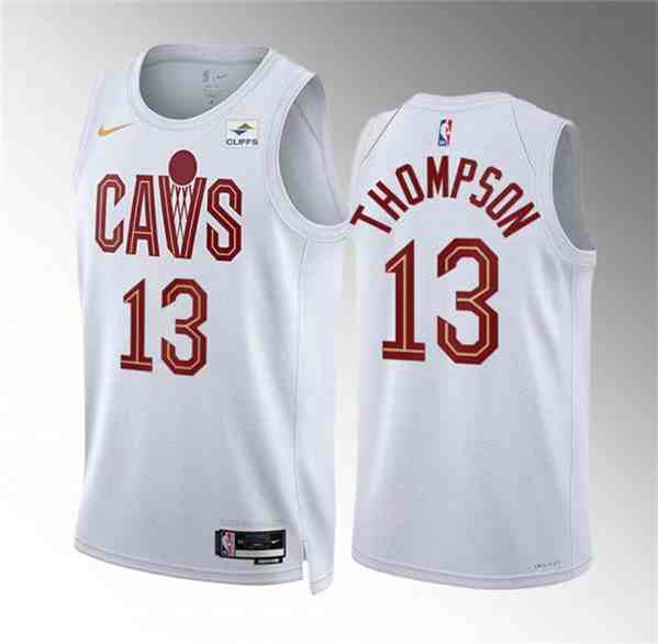 Men's Cleveland Cavaliers #13 Tristan Thompson White Association Edition Stitched Jersey