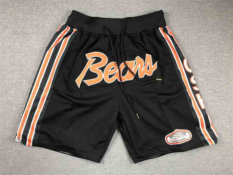 Men's Chicago Bears Black Just Don Shorts