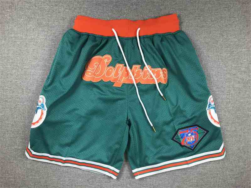 Men's Miami Dolphins Green pocket Shorts