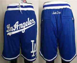 Men's Los Angeles Dodgers Blue Just Don Shorts Swingman Shorts