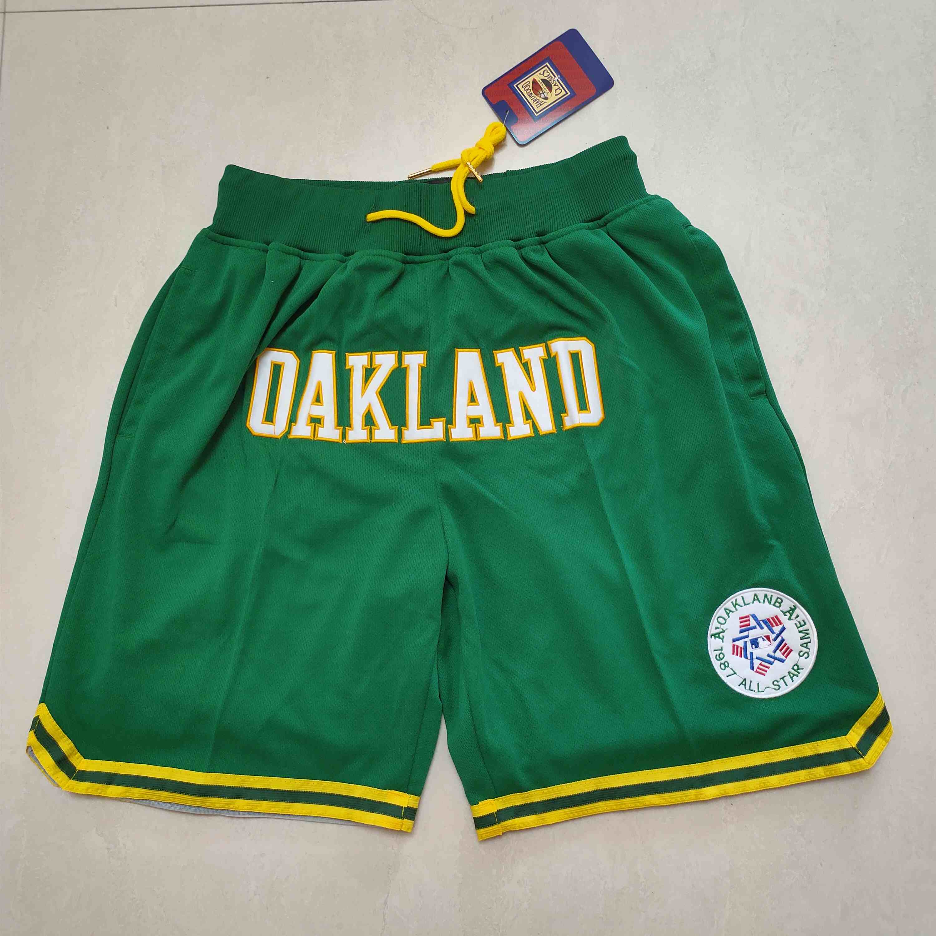 Baseball 1987 All Star Team Green Pocket Ball Pants