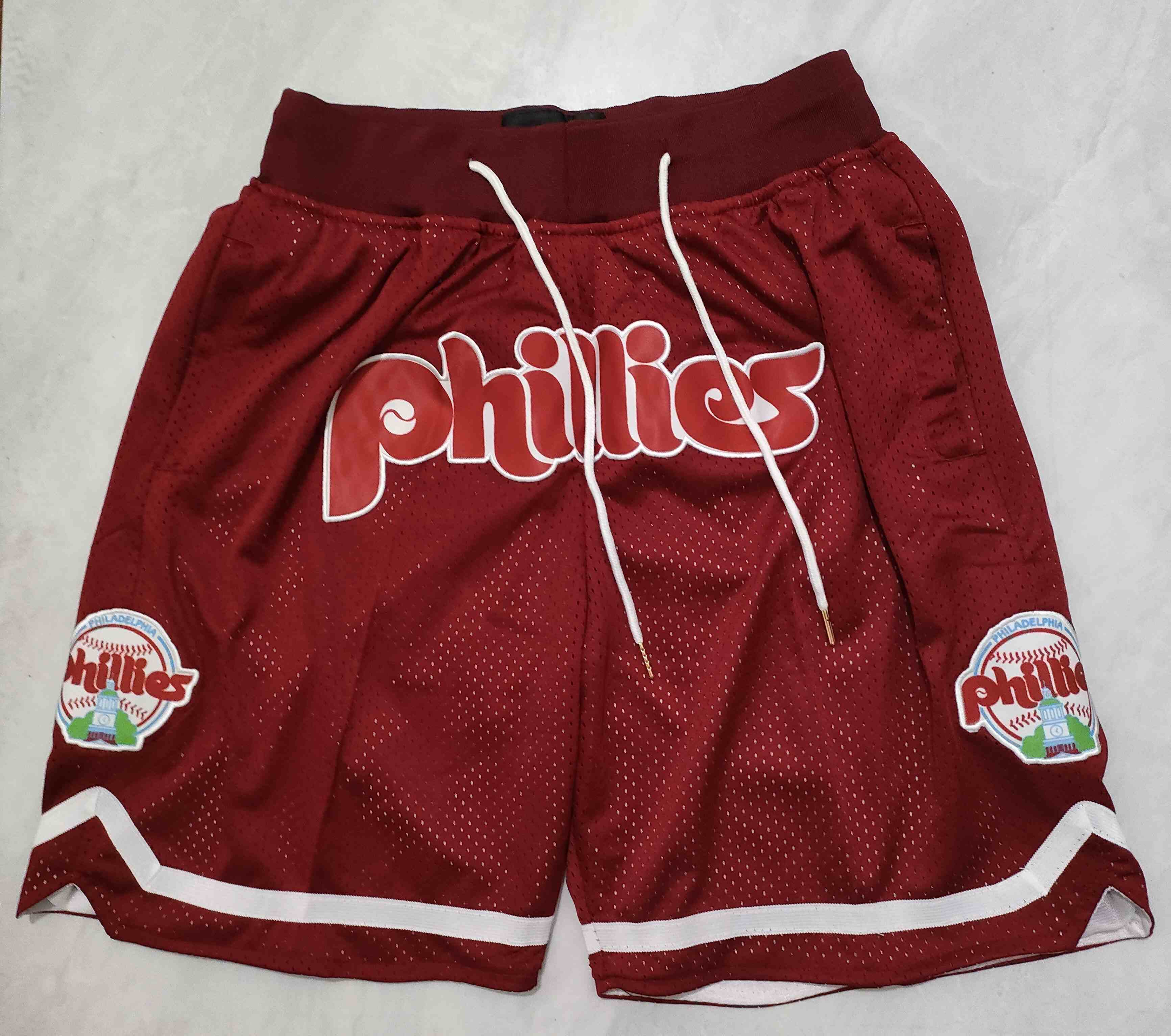 Men's Philadelphia Phillies Red Franchise Performance Shorts