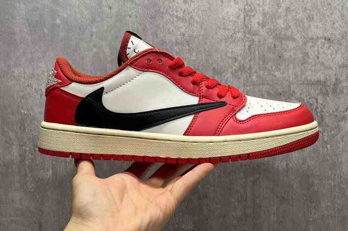 Women's Air Jordan 1 Red White Shoes us5.5-us13 Shoes