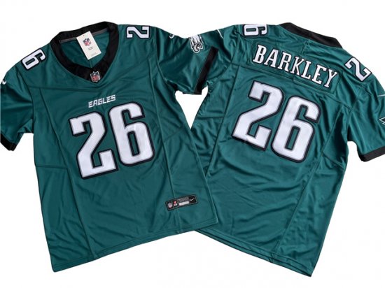 Philadelphia Eagles 26 Saquon Barkley Green Vapor Limited Jersey