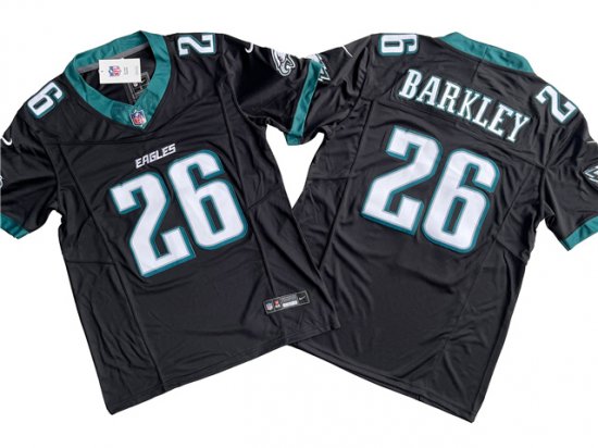 Philadelphia Eagles 26 Saquon Barkley Black Vapor Limited Jersey