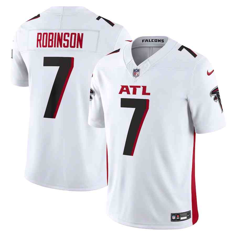 Men's Nike Bijan Robinson White Atlanta Falcons Vapor F.U.S.E. Limited Jersey