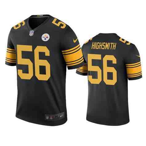Men's Pittsburgh Steelers #56 Alex Highsmith Black Color Rush Limited Football Stitched Jersey